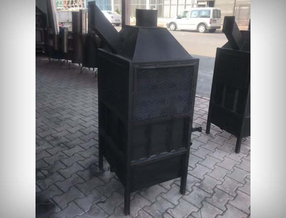 Siyah Renkli T2 Orta Boy Fanlı Soba