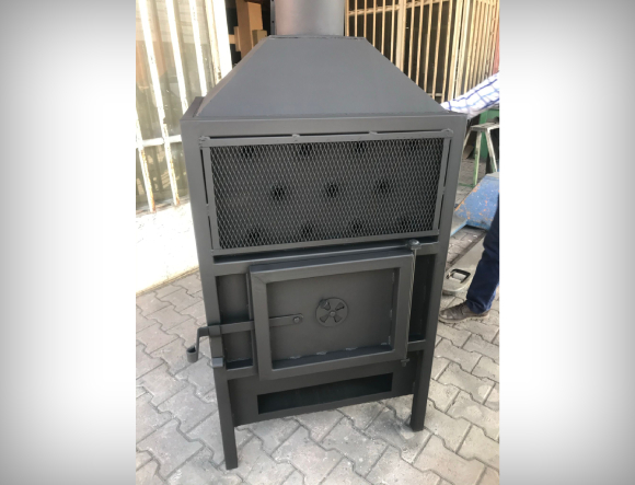 Siyah Renkli T3 Standart Boy Fanlı Soba