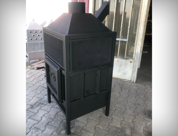 Siyah Renkli T3 Standart Boy Fanlı Soba