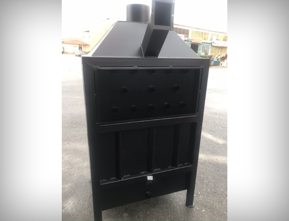 Siyah Renkli T4 Büyük Boy Fanlı Soba