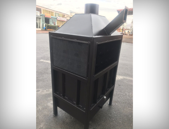 Siyah Renkli T4 Büyük Boy Fanlı Soba